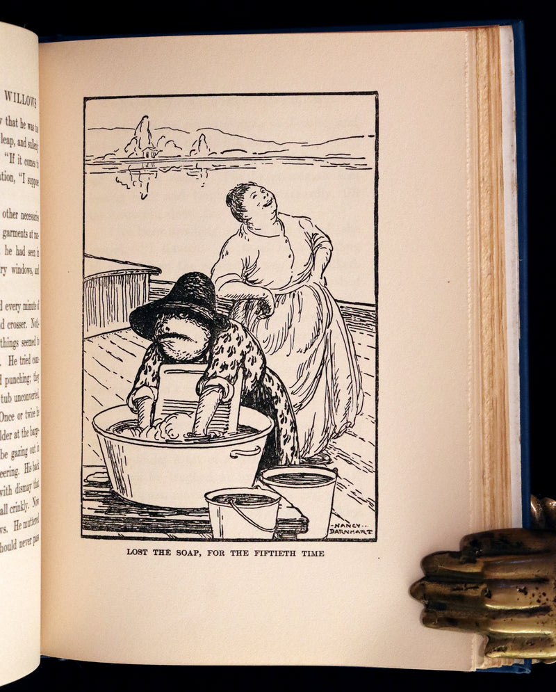 1937 Rare Book - The WIND IN THE WILLOWS by K. Grahame. Illustrated by Nancy Barnhart.