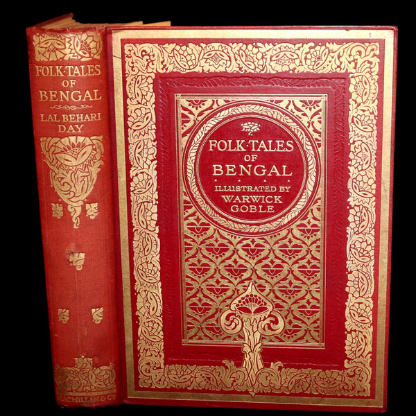 1912 Rare First Edition - Folk-Tales of Bengal Illustrated by Warwick Goble. Bengal's Fairy Tale.