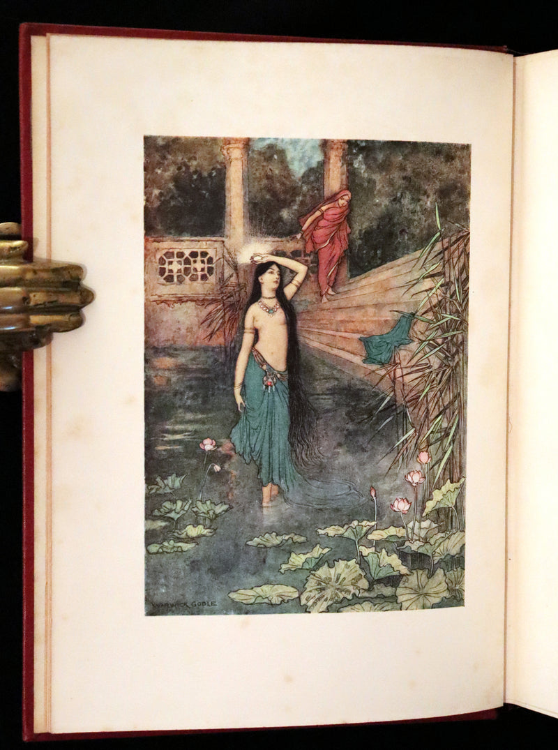 1912 Rare First Edition - Folk-Tales of Bengal Illustrated by Warwick Goble. Bengal's Fairy Tale.
