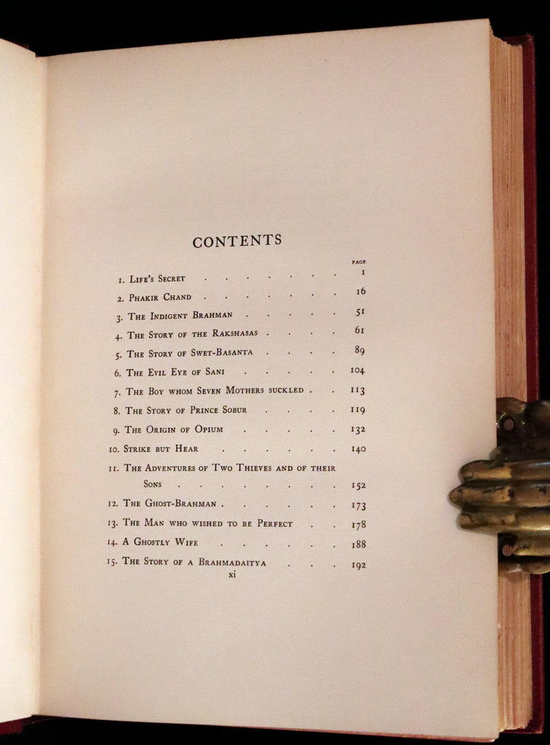 1912 Rare First Edition - Folk-Tales of Bengal Illustrated by Warwick Goble. Bengal's Fairy Tale.