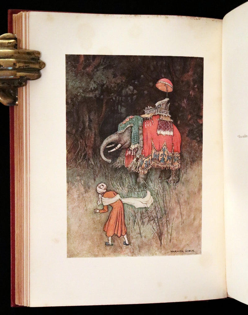1912 Rare First Edition - Folk-Tales of Bengal Illustrated by Warwick Goble. Bengal's Fairy Tale.
