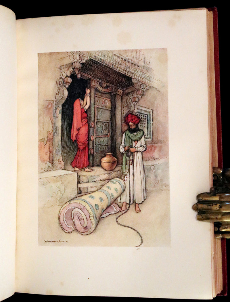 1912 Rare First Edition - Folk-Tales of Bengal Illustrated by Warwick Goble. Bengal's Fairy Tale.