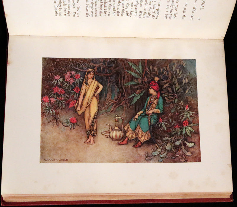 1912 Rare First Edition - Folk-Tales of Bengal Illustrated by Warwick Goble. Bengal's Fairy Tale.