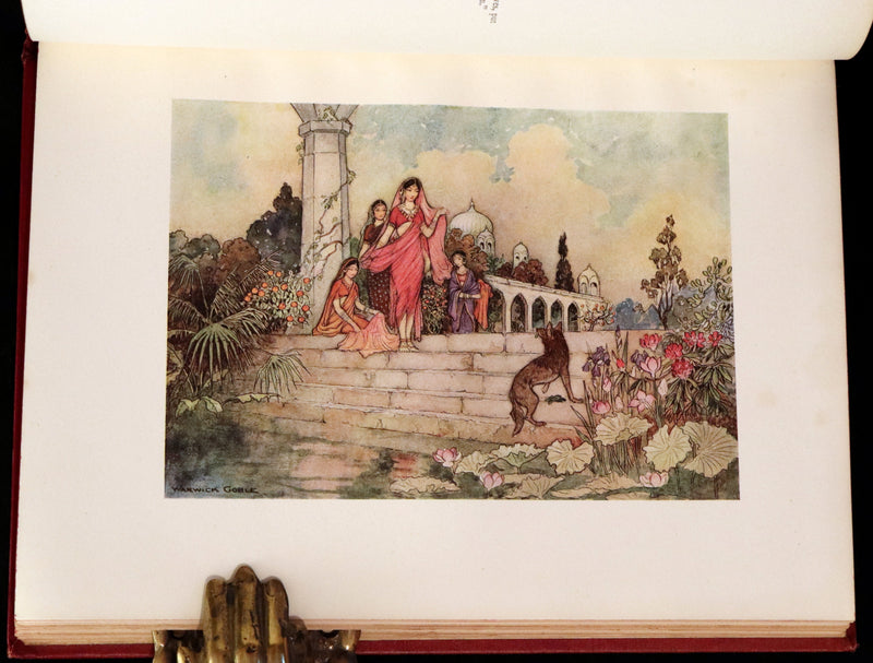 1912 Rare First Edition - Folk-Tales of Bengal Illustrated by Warwick Goble. Bengal's Fairy Tale.