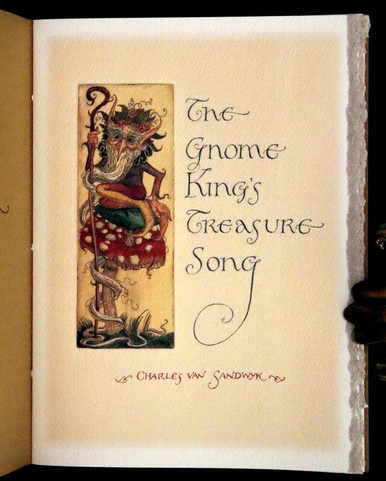 2000 Scarce Signed First Edition - The Gnome King’s Treasure Song by Charles van Sandwyk.