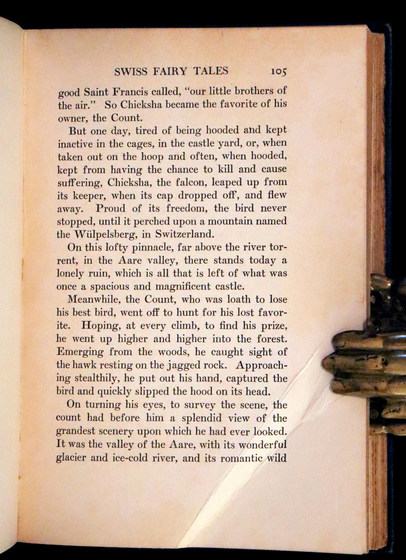 1920 Scarce First Edition - Swiss Fairy Tales by William Elliot Griffis, Illustrated by George Carlson.