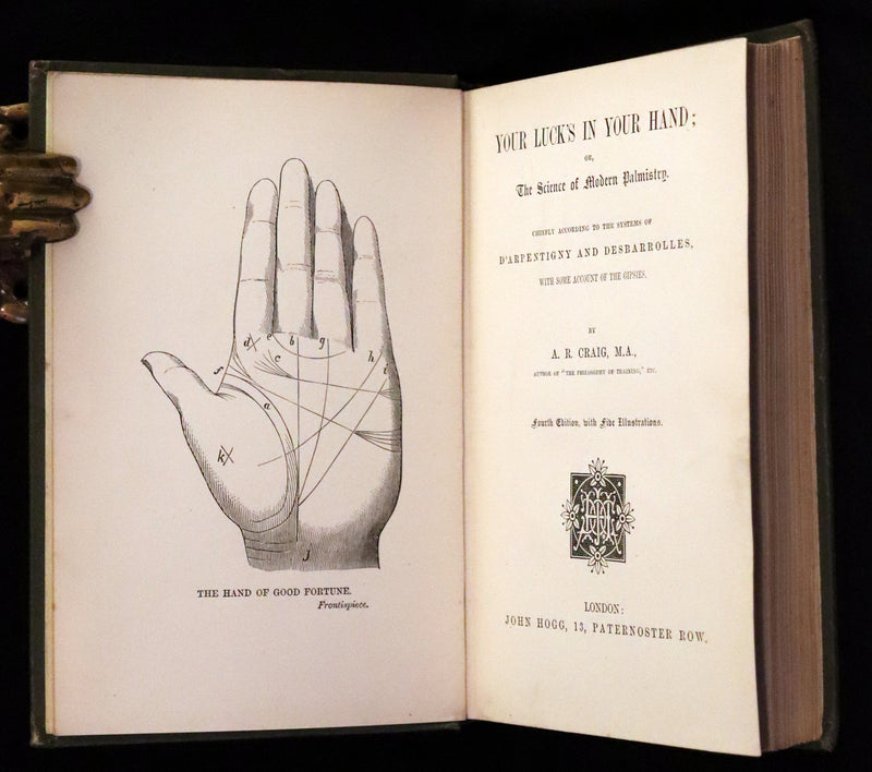 1890 Scarce Book - Your Luck's in your Hand, PALMISTRY with some account of the Gipsies