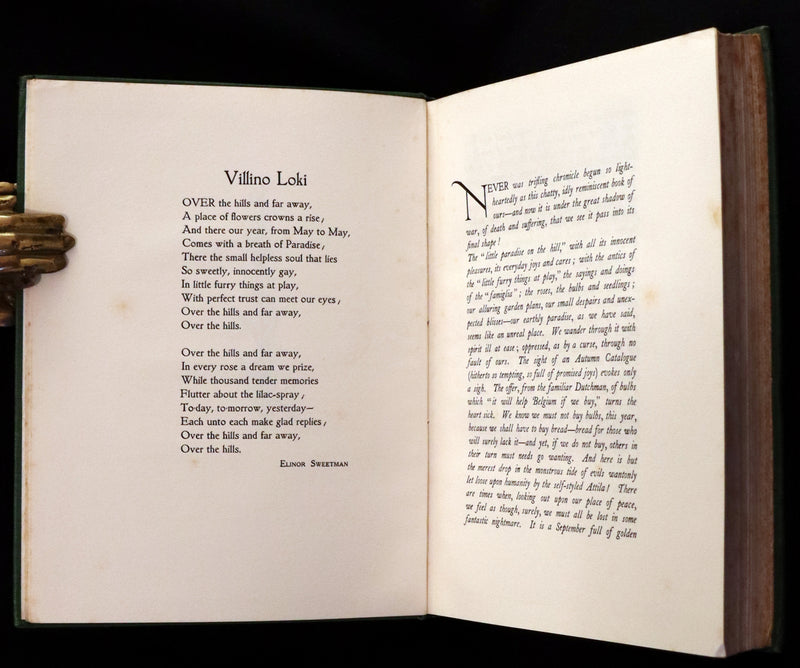 1914 Rare First Edition - Our Sentimental Garden by Agnes and Egerton Castle, Illustrated by Charles Robinson.