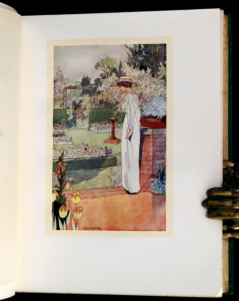 1914 Rare First Edition - Our Sentimental Garden by Agnes and Egerton Castle, Illustrated by Charles Robinson.