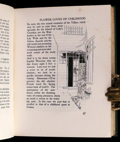 1914 Rare First Edition - Our Sentimental Garden by Agnes and Egerton Castle, Illustrated by Charles Robinson.