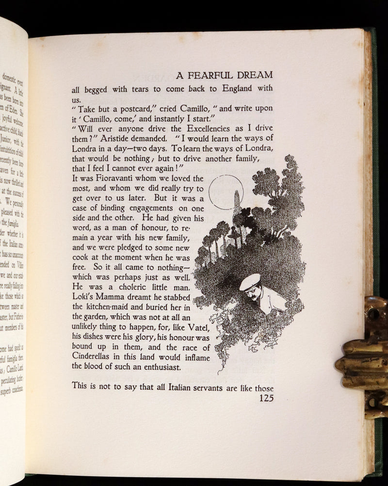 1914 Rare First Edition - Our Sentimental Garden by Agnes and Egerton Castle, Illustrated by Charles Robinson.