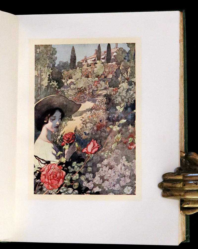 1914 Rare First Edition - Our Sentimental Garden by Agnes and Egerton Castle, Illustrated by Charles Robinson.