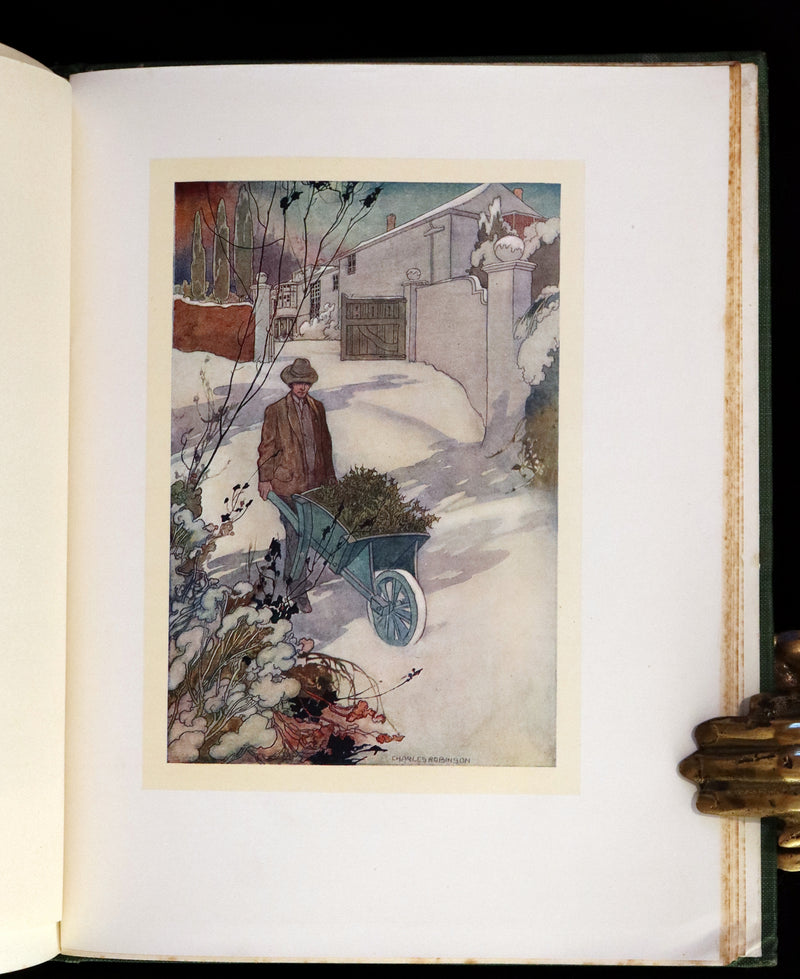 1914 Rare First Edition - Our Sentimental Garden by Agnes and Egerton Castle, Illustrated by Charles Robinson.