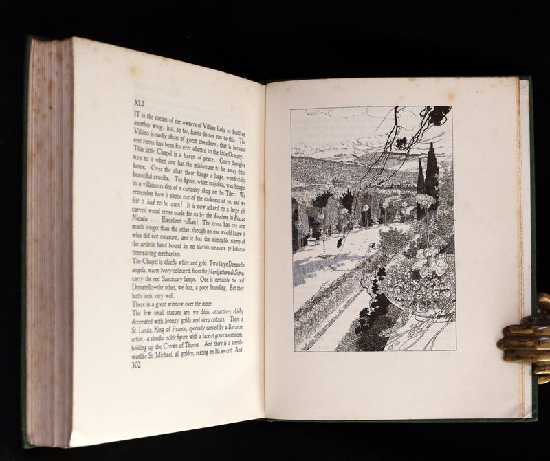 1914 Rare First Edition - Our Sentimental Garden by Agnes and Egerton Castle, Illustrated by Charles Robinson.