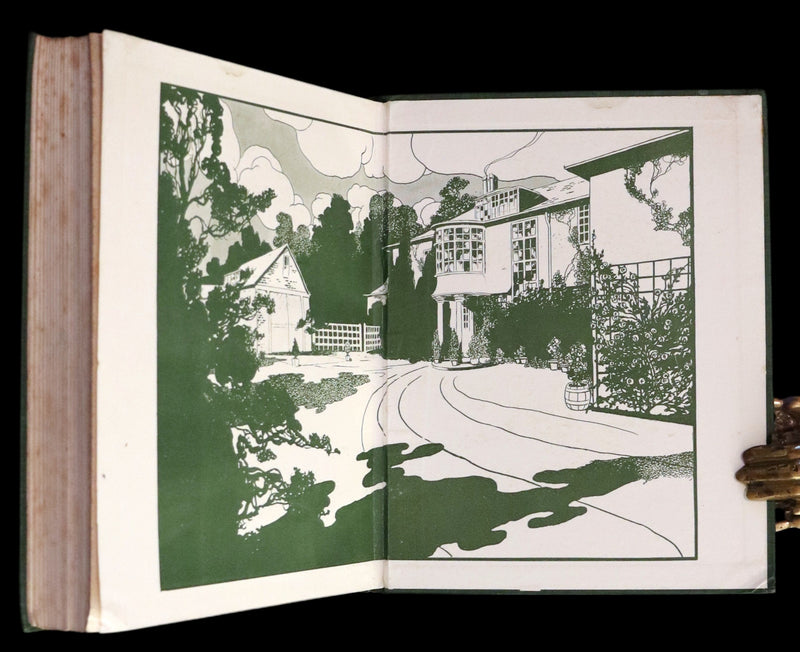 1914 Rare First Edition - Our Sentimental Garden by Agnes and Egerton Castle, Illustrated by Charles Robinson.