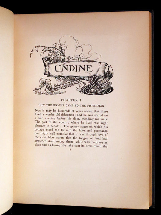 1909 Rare First Edition - Undine by De La Motte Fouque, illustrated by Arthur Rackham.