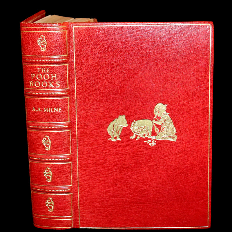1973 Exquisite Bayntun-Riviere Binding - Winnie-The-Pooh Omnibus. (Complete Four books).
