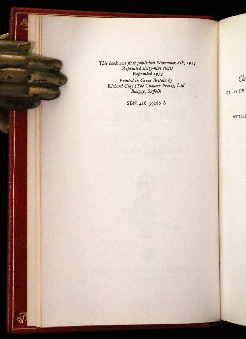 1973 Exquisite Bayntun-Riviere Binding - Winnie-The-Pooh Omnibus. (Complete Four books).