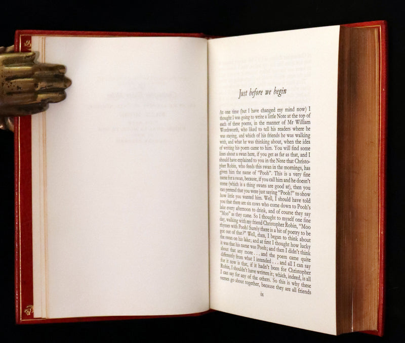 1973 Exquisite Bayntun-Riviere Binding - Winnie-The-Pooh Omnibus. (Complete Four books).