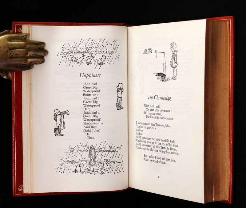 1973 Exquisite Bayntun-Riviere Binding - Winnie-The-Pooh Omnibus. (Complete Four books).