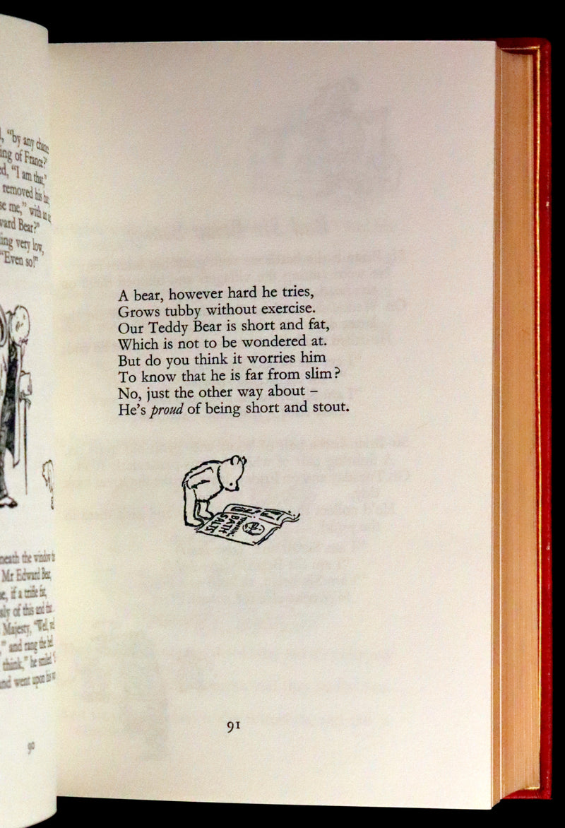 1973 Exquisite Bayntun-Riviere Binding - Winnie-The-Pooh Omnibus. (Complete Four books).