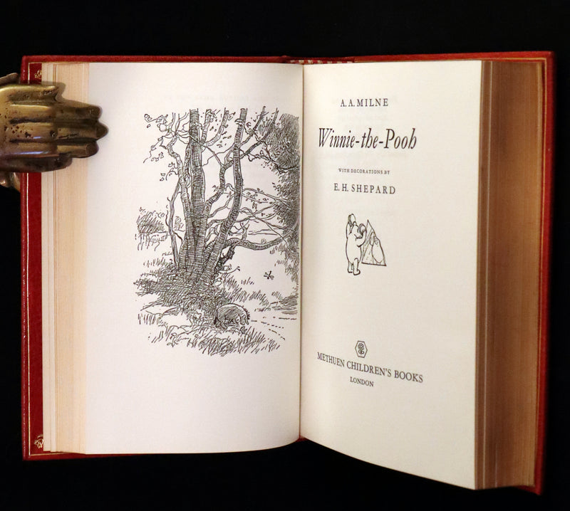 1973 Exquisite Bayntun-Riviere Binding - Winnie-The-Pooh Omnibus. (Complete Four books).