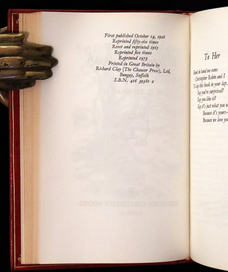 1973 Exquisite Bayntun-Riviere Binding - Winnie-The-Pooh Omnibus. (Complete Four books).