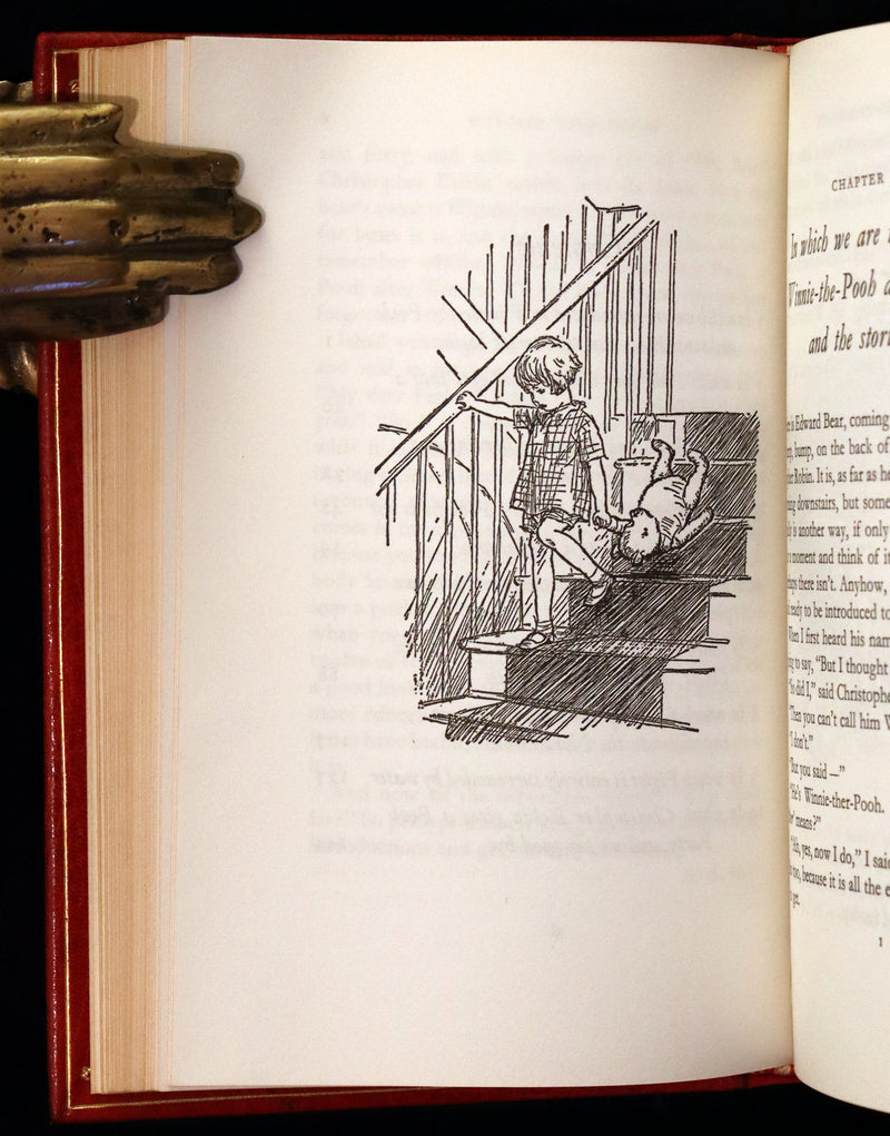 1973 Exquisite Bayntun-Riviere Binding - Winnie-The-Pooh Omnibus. (Complete Four books).