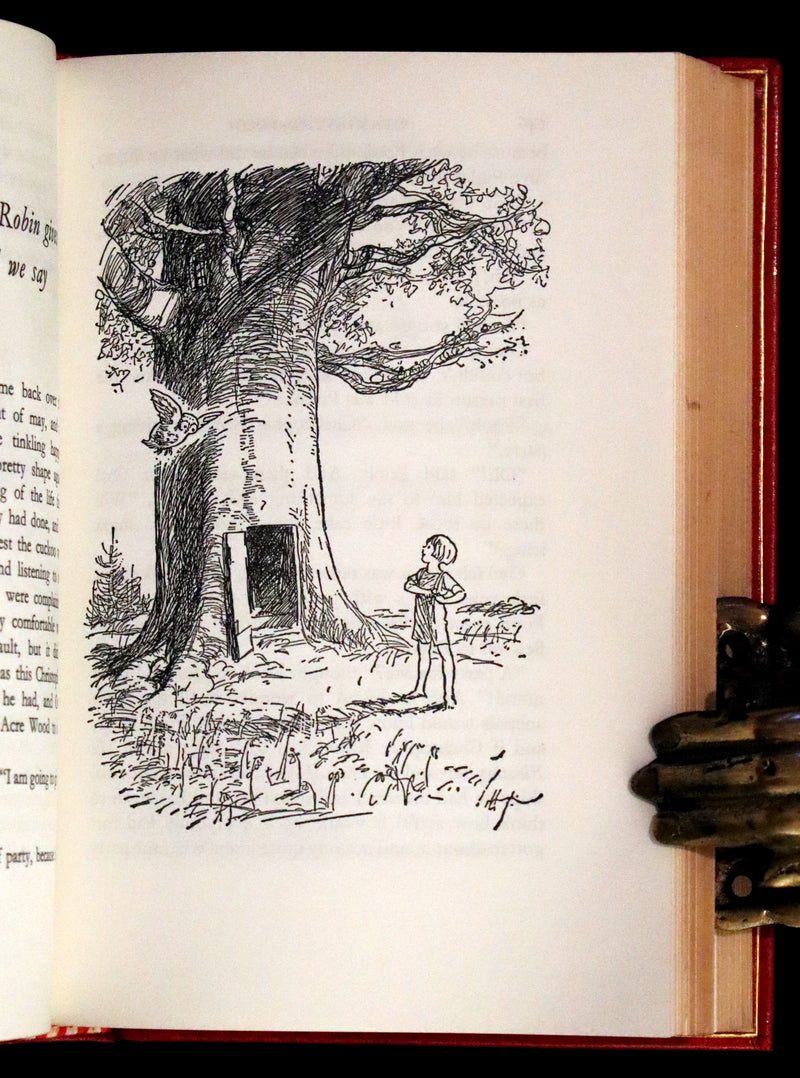 1973 Exquisite Bayntun-Riviere Binding - Winnie-The-Pooh Omnibus. (Complete Four books).
