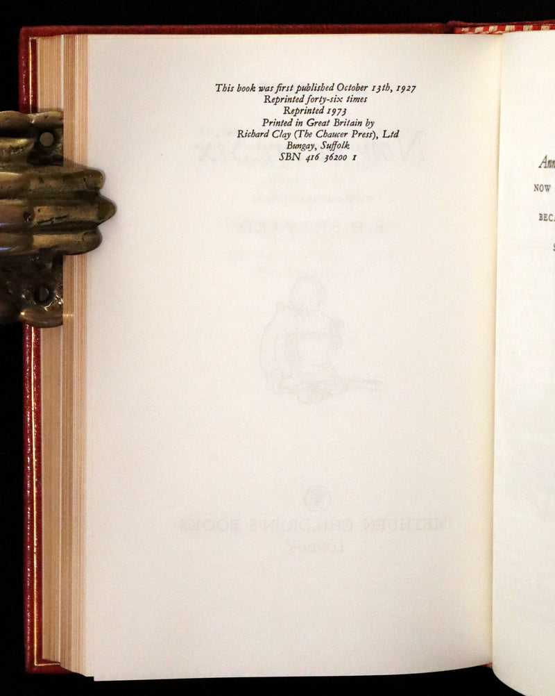 1973 Exquisite Bayntun-Riviere Binding - Winnie-The-Pooh Omnibus. (Complete Four books).