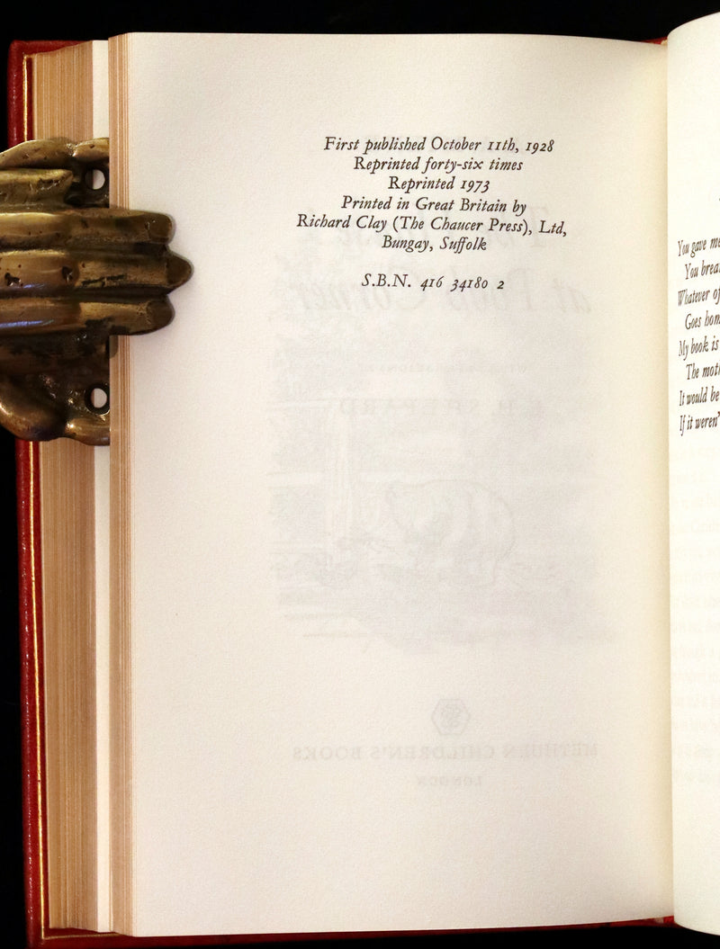 1973 Exquisite Bayntun-Riviere Binding - Winnie-The-Pooh Omnibus. (Complete Four books).