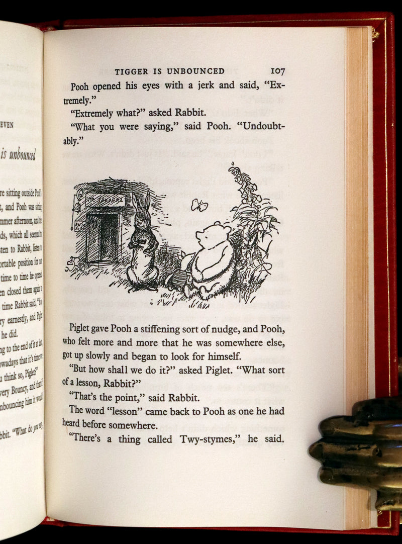 1973 Exquisite Bayntun-Riviere Binding - Winnie-The-Pooh Omnibus. (Complete Four books).