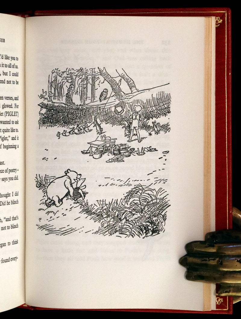 1973 Exquisite Bayntun-Riviere Binding - Winnie-The-Pooh Omnibus. (Complete Four books).