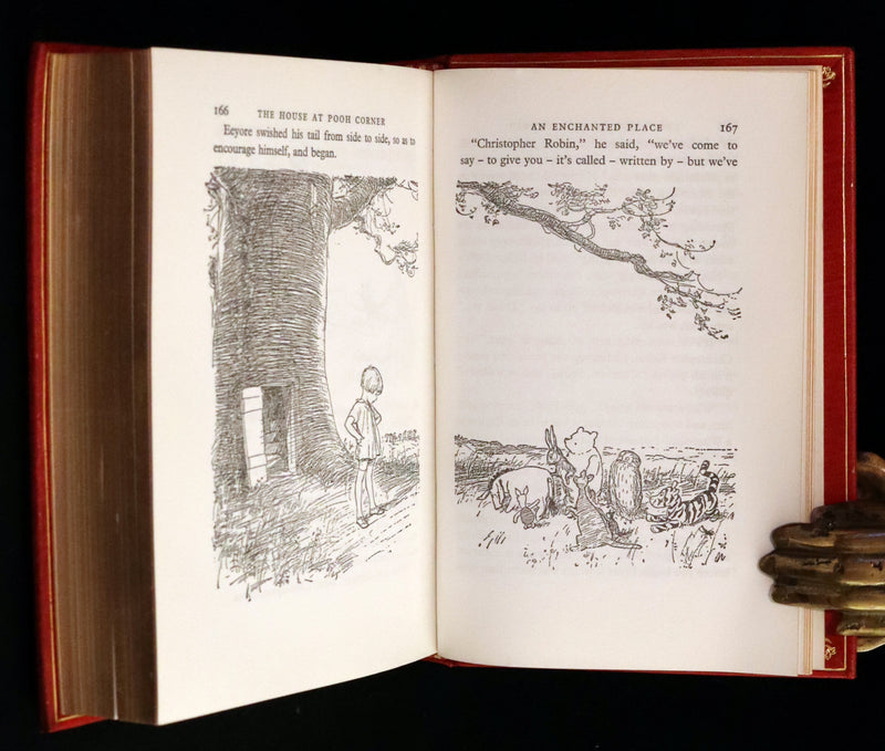 1973 Exquisite Bayntun-Riviere Binding - Winnie-The-Pooh Omnibus. (Complete Four books).