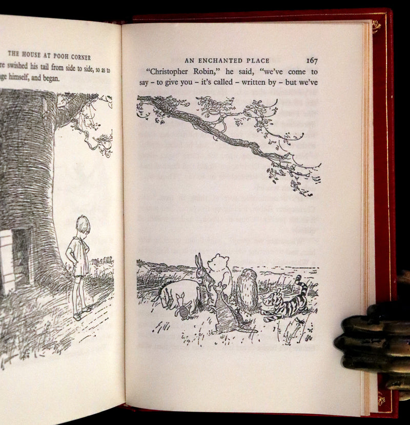 1973 Exquisite Bayntun-Riviere Binding - Winnie-The-Pooh Omnibus. (Complete Four books).