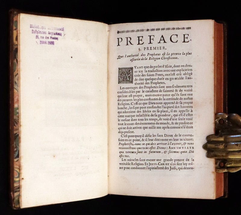 1682 Scarce Latin French Book - The Book of Isaiah - Isaie.