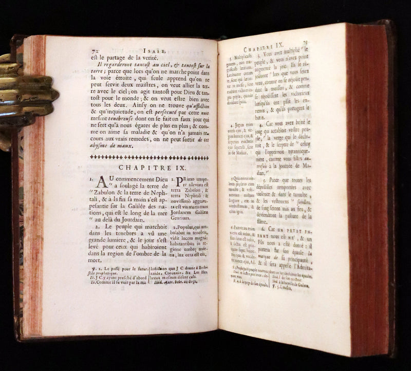 1682 Scarce Latin French Book - The Book of Isaiah - Isaie.
