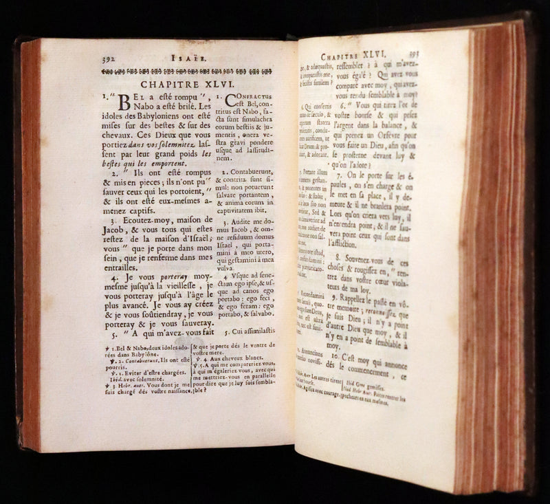1682 Scarce Latin French Book - The Book of Isaiah - Isaie.