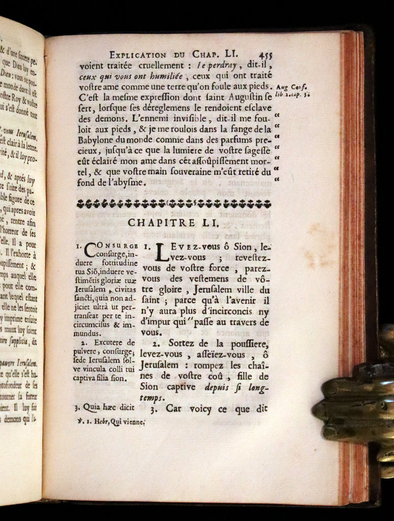 1682 Scarce Latin French Book - The Book of Isaiah - Isaie.