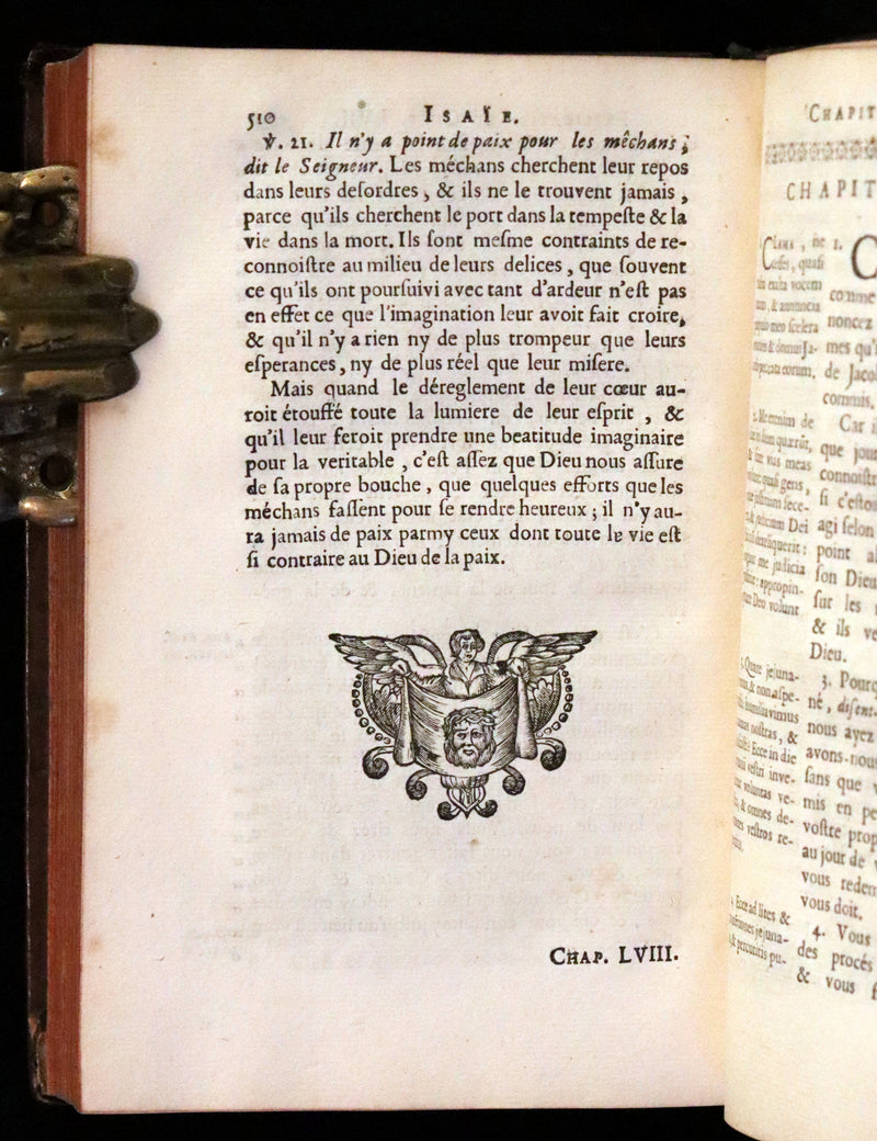 1682 Scarce Latin French Book - The Book of Isaiah - Isaie.