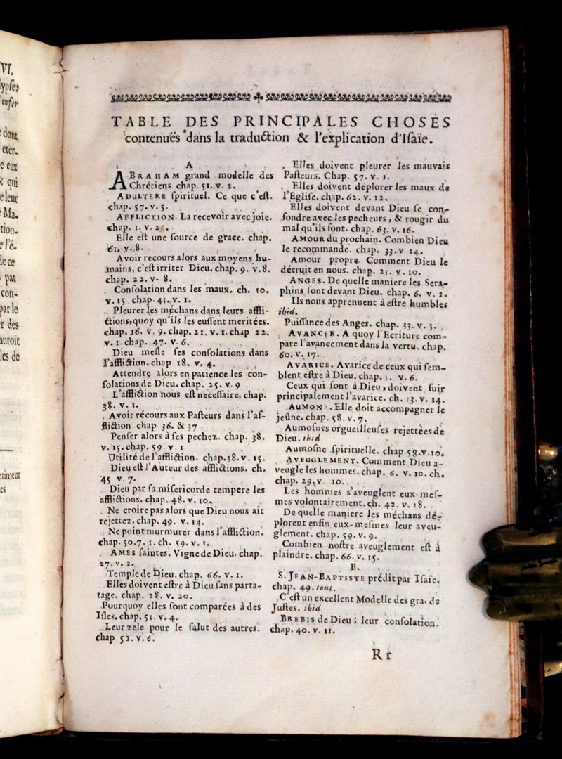 1682 Scarce Latin French Book - The Book of Isaiah - Isaie.