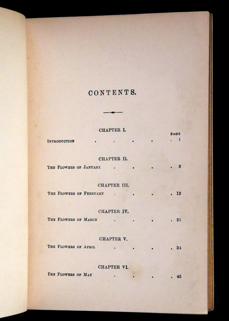 1880 Rare Victorian Book - FIELD FLOWERS, A handy-book for the rambling by the famous botanist James Shirley Hibberd.
