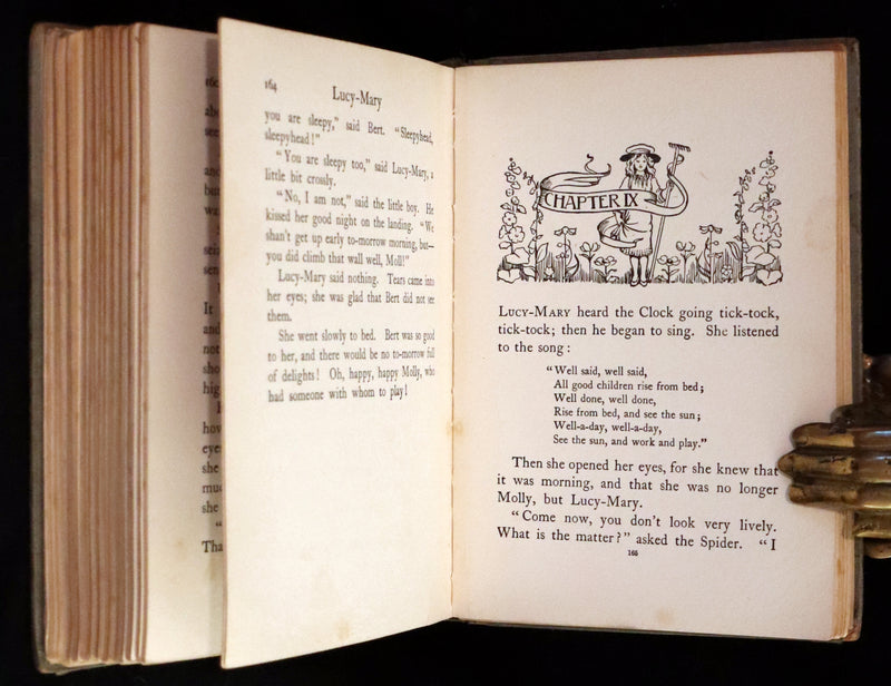 1910 Scarce First Edition - Lucy-Mary or The Cobweb Cloak illustrated by Margaret W. Tarrant.