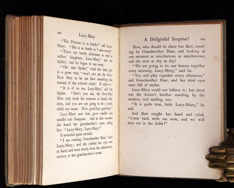 1910 Scarce First Edition - Lucy-Mary or The Cobweb Cloak illustrated by Margaret W. Tarrant.