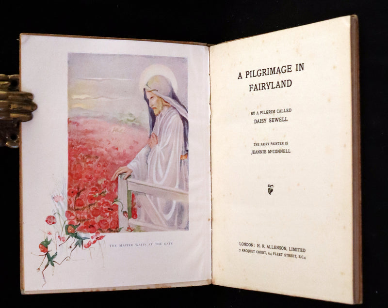 1927 Rare Edition - A Pilgrimage in Fairyland by Daisy Sewell, Fairy Painter Jeannie McConnell.