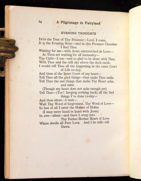 1927 Rare Edition - A Pilgrimage in Fairyland by Daisy Sewell, Fairy Painter Jeannie McConnell.