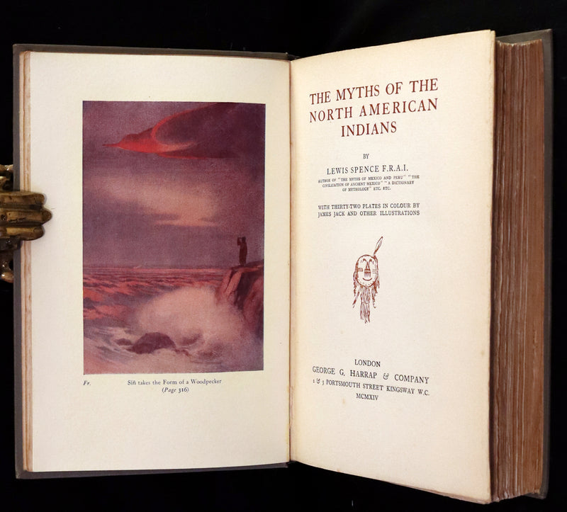 1914 Scarce First Edition - The Myths of the North American Indians by Lewis Spence. Illustrated.