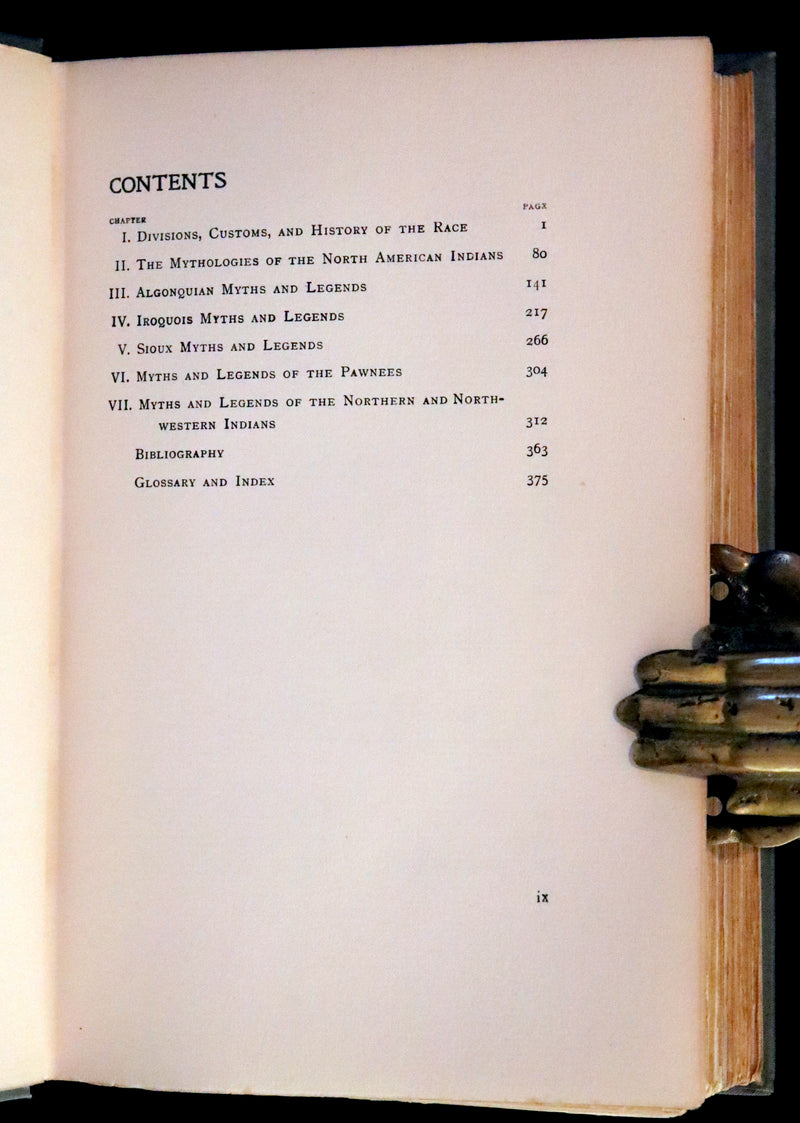 1914 Scarce First Edition - The Myths of the North American Indians by Lewis Spence. Illustrated.