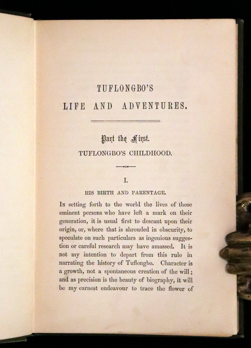 1890 Scarce Victorian Edition - Tuflongbo's Life and Adventures. Holme Lee's Fairy Tale illustrated.