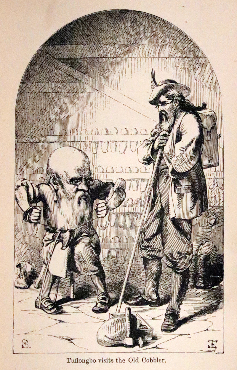 1890 Scarce Victorian Edition - Tuflongbo's Life and Adventures. Holme Lee's Fairy Tale illustrated.